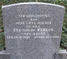 Grafsteen - Eva van de Werken - van Aalst--25-12-1909--Bron - Geneanet