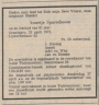 Overlijden - Annetje Sparreboom--03-12-1910--22-04-1972--Bron-5-Krant-Trouw-25-04-1972-p10