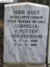 Grafsteen - Cornelia Sparreboom--17-06-1906--Bron - OB