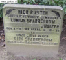 Grafsteen - Dirk Sparreboom--05-04-1884--Bron - OB