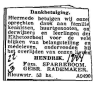 Overlijden - Hendrik Sparreboom--11-01-1932--13-02-1944--Bron-2-CBG-Krant-onbekend