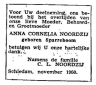 Overlijden - Anna Cornelia Sparreboom--16-11-1886--10-10-1960--Bron-3-CBG-Krant-onbekend-dankbericht