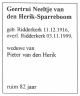 Overlijden - Geertrui Neeltje van den Herik-Sparreboom--11-12-1916--03-11-1999--Bron-Familieblad-2000-11-2