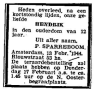 Overlijden - Hendrik Sparreboom--11-01-1932--13-02-1944--Bron-1-CBG-Krant-onbekend